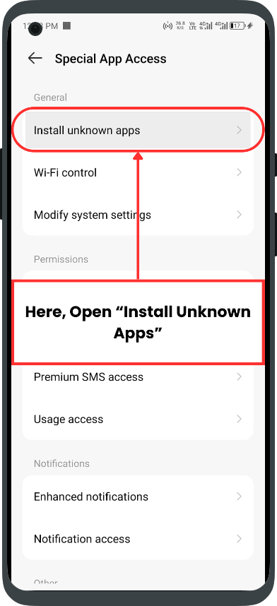 Download Alight Motion Step 5: Open Install Unknown Apps