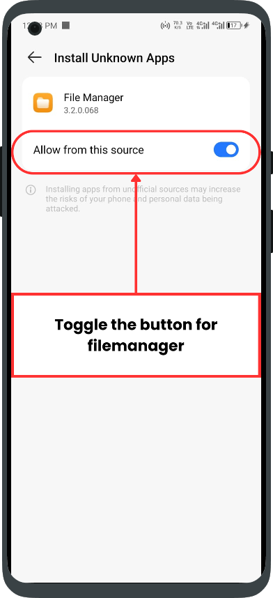 Download Alight Motion Step 7: Enable for File Manager