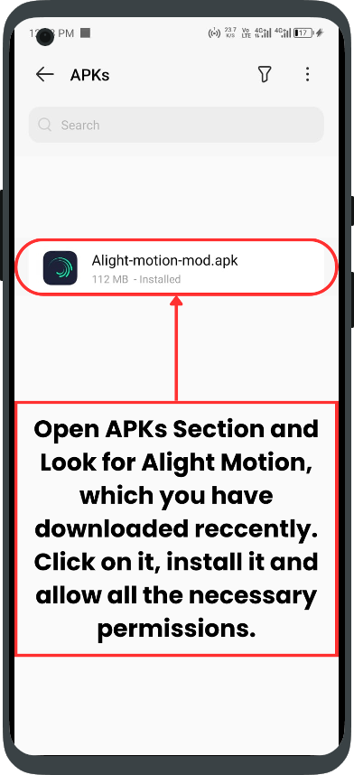 Download Alight Motion Step 8: Complete the installation process