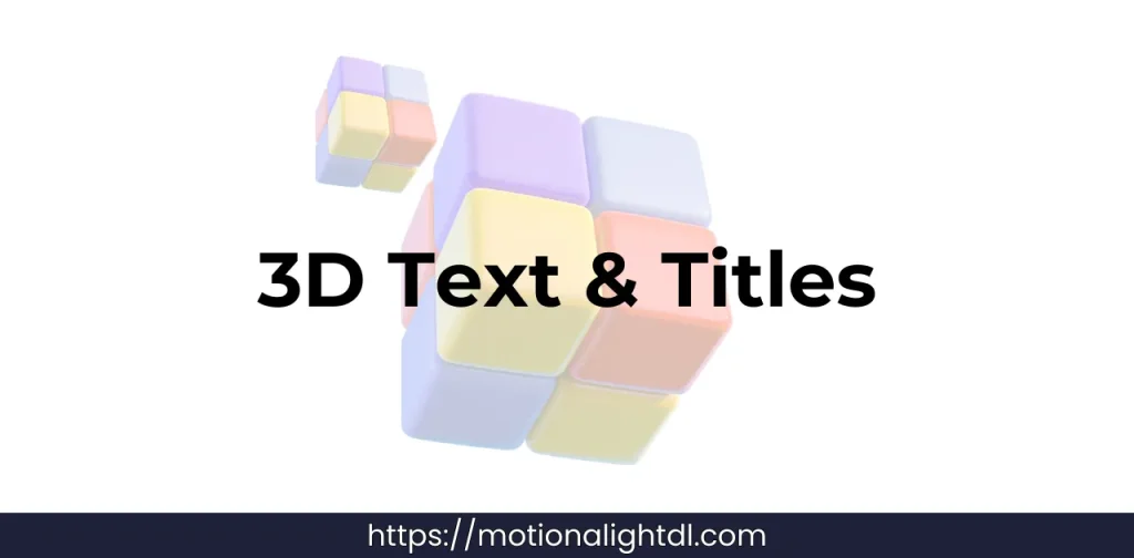 Creating 3D Text in Alight Motion