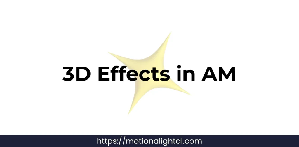 3d effects in alight motion