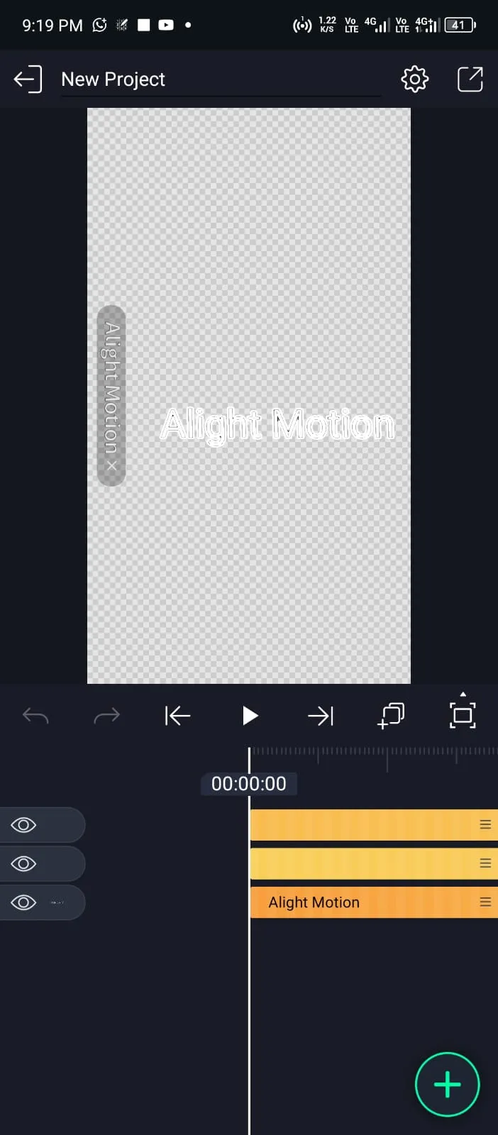 Text and Titles in Alight Motion 2