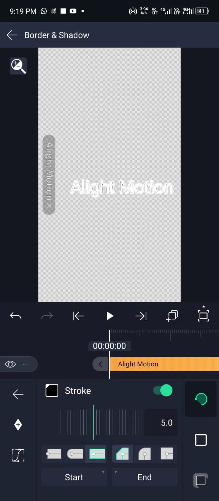 Text and Titles in Alight Motion 3