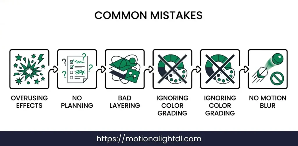 Common Mistakes To Avoid in VFX in Alight Motion